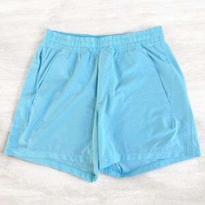 Lululemon Pace Breaker Linerless Athletic Shorts 5” Size M Light Blue LM7BC2S